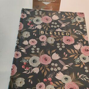 Writing Journal & Kindnes Cards, 'BLESSED' embossed in Gold & a Floral Motif.